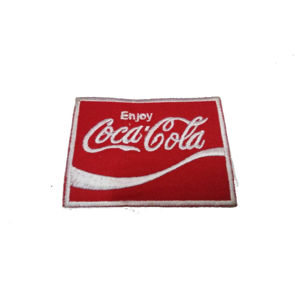 Coca-Cola 003 ป้ายติดเสื้อแจ็คเก็ต อาร์ม ป้าย ตัวรีดติดเสื้อ อาร์มรีด อาร์มปัก Badge Embroidered Sew