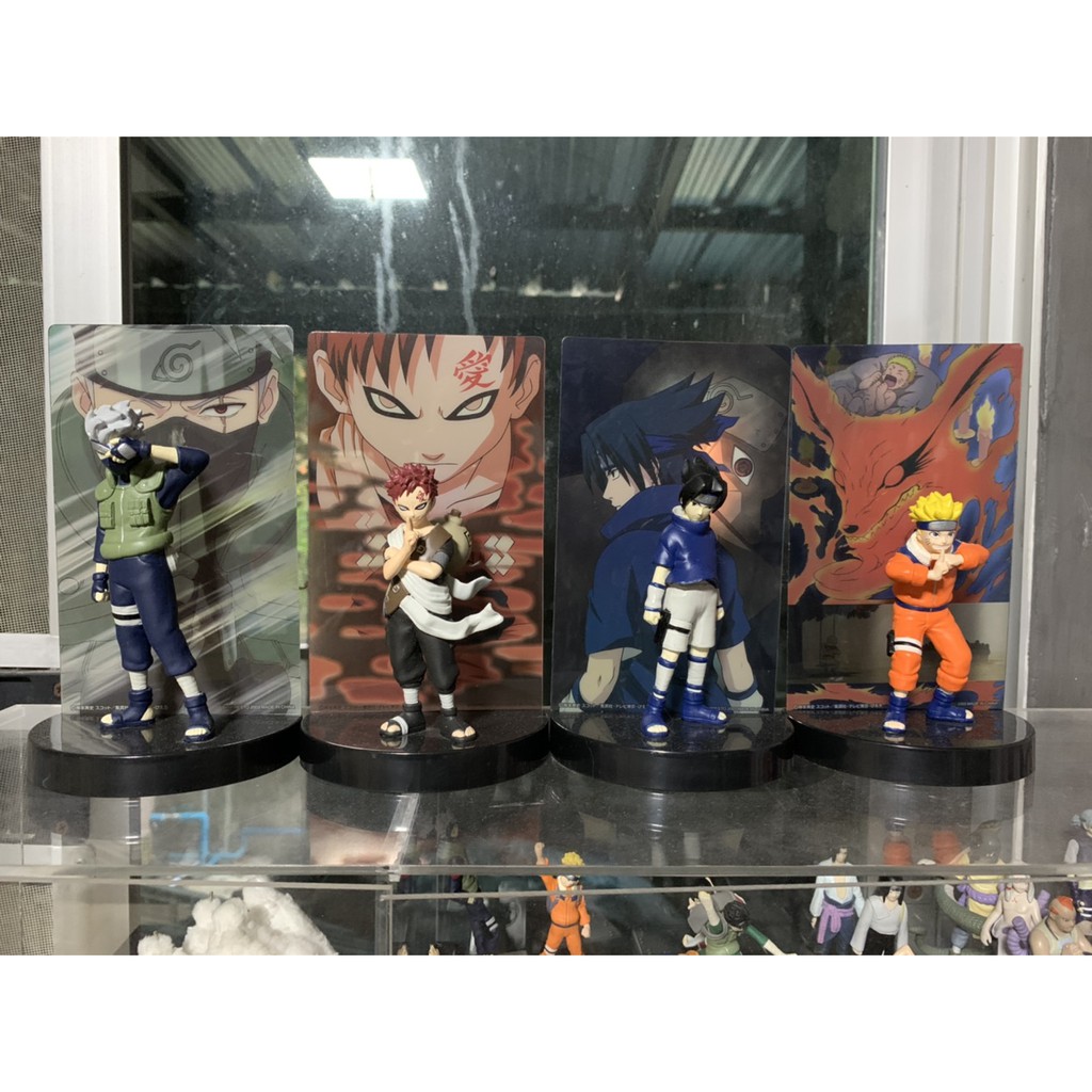Naruto Shippuuden - Naruto Sasuke  Gaara Kakashi - Character Panel Figure (Banpresto)