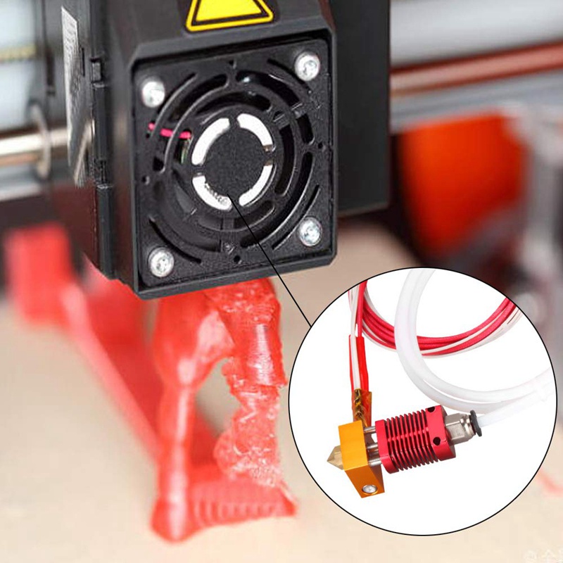 3D Printer MK8 Hotend Kit with Extruder Print Head Assembled Extruder Hot End Kit for Ender 3 Ender 3 Pro