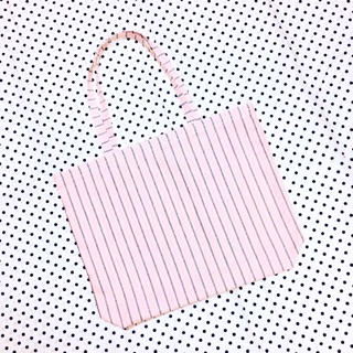 Pink! Stripe tote bag