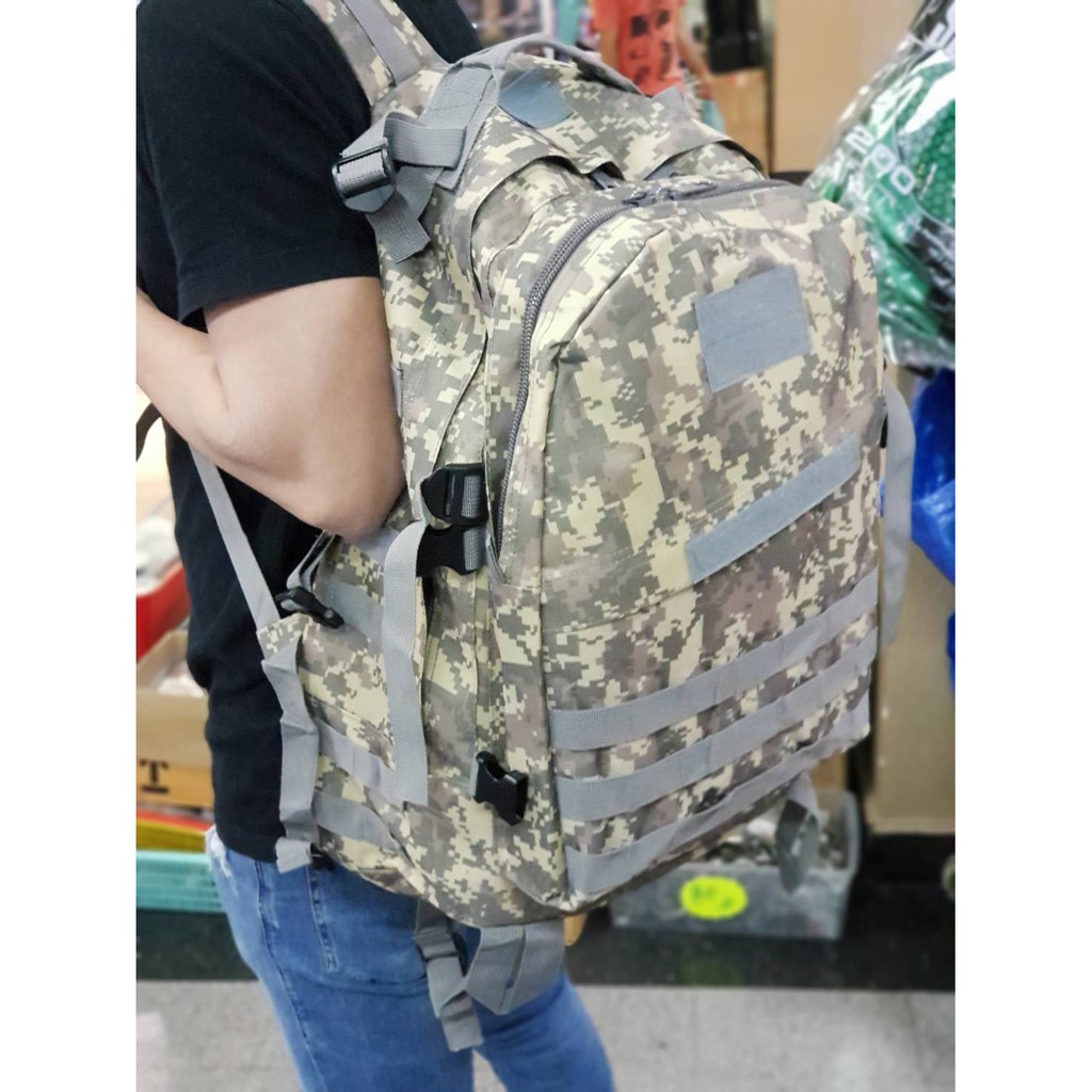 กระเป๋า PUBG เป้สะพายลายทหาร สีเทา เท่ๆ สวยๆ แฟชั่น รูปที่ 5