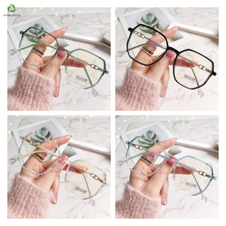 [xijing-cod] students Creative Retro Transparent Frame Anti-Blue Light Flat Full Frames Glasses