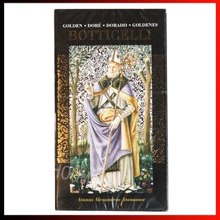 สมุดบัตรทําจากทาโรต์ภาษาอังกฤษ Botticelli Tarot 1:1 80 แผ่น