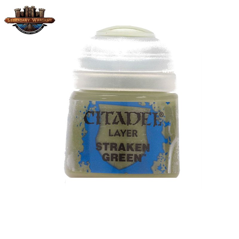 [P210พร้อมส่ง] Citadel : LAYER: STRAKEN GREEN (12ML)สีอะคริลิคสำหรับทาโมเดล