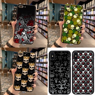 เคสโทรศัพท์มือถือ ลายกะโหลก สําหรับ iphone 5 5S 6 6S 7 8 Plus X XS Max XR SE 2016 2020 SR82