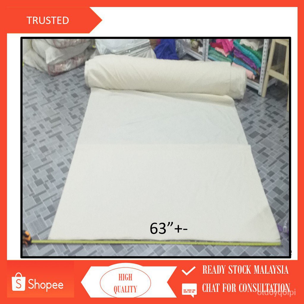 K6DC Kain Belacu Bidang 63 Inch 1 Meter Shopee Thailand