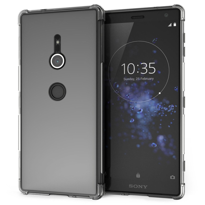 Transparent Shockproof Case For Sony Xperia XA2 Plus Ultra L2 XZ2 Premium XA1 Plus XZ1 Compact  Clear Cover