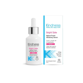 เซรั่มวิตามินซี Kindness Bright Side สูตรผิวแพ้ง่าย Nature Power Whitening Serum 30g ไคนด์เนส