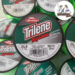 สายเอ็น TRILENE Big Game เอ็นเต็ม สีเขียวตอง สีเขียวขี้ม้า สีส้ม สีขาว