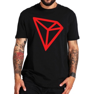 [COD]ใหม่ เสื้อยืดลําลอง แขนสั้น พิมพ์ลายดอกไม้ Tron Trx Essential Funny Crypto Coin Token Blockchain สําหรับผู้ชาย ผู้ห