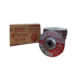 ใบเจียรเหล็ก 4"x6 หนา SUMO (สีแดง) (1 กล่อง = 25 ใบ)