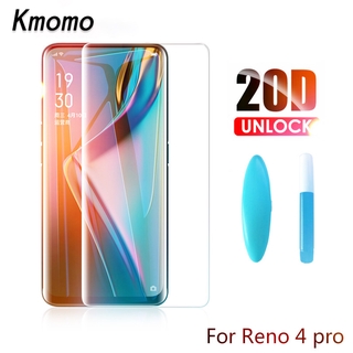 ฟิล์มกระจกนิรภัย UV แบบเต็มจอ สําหรับ OPPO Reno 10 Pro 8T 5G 9 Pro+ 6 5 4 3 Pro Find X X2 X3 X5 Pro