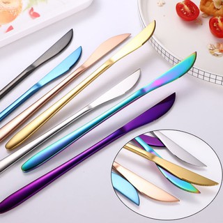 มีดสเต็ก สแตนเลส สไตล์เกาหลี มีดทานอาหาร Stainless Steel 304 Korean Style Steak Knife Dinner Knife