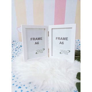 กรอบรูปA6 สีขาว สีดำ สีโอ๊ค ขอบกรอบหนา 1.5 ซม. มีราคาส่ง