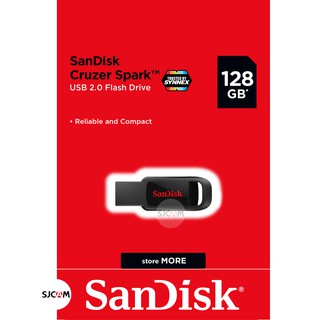 SanDisk Flash Drive CRUZER SPARK 128GB USB2.0 (SDCZ61_128G_G35) แฟลซไดร์ฟ ซินเน็ค ใส่ ลำโพง เครื่องเสียง MP3 PC