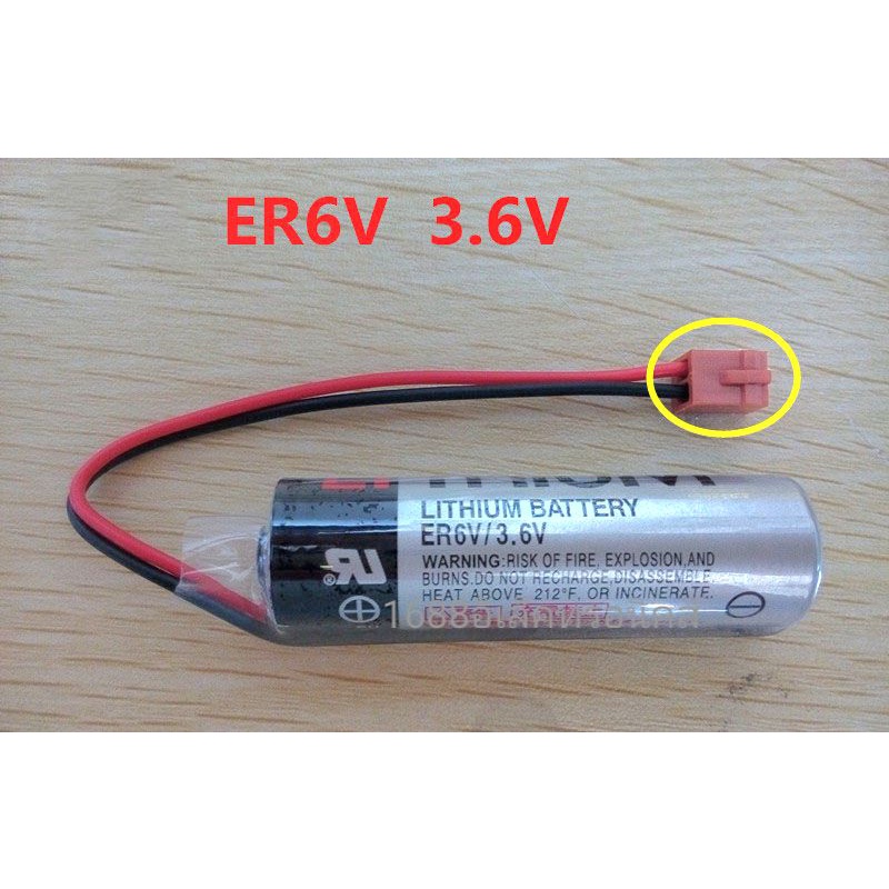 ER6VCT 3.6V แบตเตอรี่ลิเธียม ER6V แบตเตอรี่ลิเธียมเต็ม (แจ็คสั้นพิเศษ) ส่งทุกวัน ร้านใน  กทม