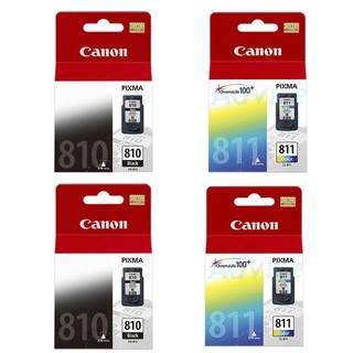 ตลับหมึก CANON PG-810 + CANON CL-811 ใช้กับพริ้นเตอร์อิงค์เจ็ท Canon Pixma iP2770/ 2772, MP237/ 245/ 258/ 287/ 486/ 496/