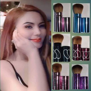 แปรงพุ่มใหญ่หนา เกรดอย่างดี นุ่มมาก แปรงแต่งหน้า ที่ปัดแก้ม มีฝาปิด Makeup brush ปรับขนาดได้และพกพาได้ แปรงปัดแป้ง