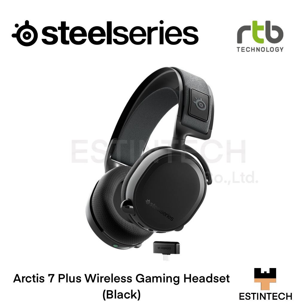 HEADSET (หูฟัง) SteelSeries Arctis 7 Plus Wireless Gaming Headset (Black)ของใหม่ประกัน 1 ปี