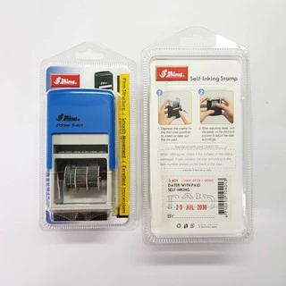 (ผลิตส่ง 1-2 วัน) Shiny ตรายางวันที่ (หมึกในตัว ไทย-EN) ใส่ข้อความได้ หลากหลายขนาด