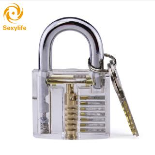 Sexylife Keys Professional Cutaway Inside View of Practice Padlocks Lock Trainer Skill Pick for Locksmith with keys