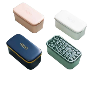 โปรโมชั่น : ถาดน้ำแข็งซิลิโคน2ชั้น 64ช่องทำน้ำแข็ง กล่องแช่น้ำแข็งแบบ2ชั้น กล่องเก็บน้ำแข็งในตู้เย็น