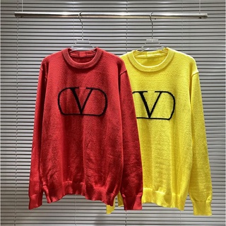 1150 VLTN เสื้อกันหนาว ผ้าถัก สไตล์สร้างสรรค์ สําหรับผู้ชาย ผู้หญิง