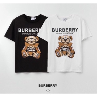 เสื้อยืดสกรีนBurberryแฟชั่นชาย/หญิง