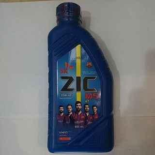 น้ำมันเครื่อง4T ZIC  M5 (20W-40) 0.8L