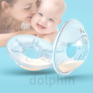 Dolphin แผ่นเก็บน้ํานมแม่ แบบพกพา ป้องกันการล้น 2 ชิ้น