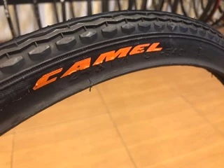 ยางนอก จักรยาน camel 24x1 3/8 ( 37-540 ) สีดำ