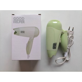 ไดร์เป่าผม Hair dryer Good helper สีเขียว รุ่นHD-F084