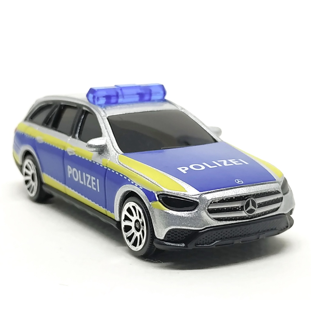 Majorette Mercedes Benz E-KLASSE All Terrain - Polizei - Silver Color /Wheels 5U /scale 1/64 (3 inch