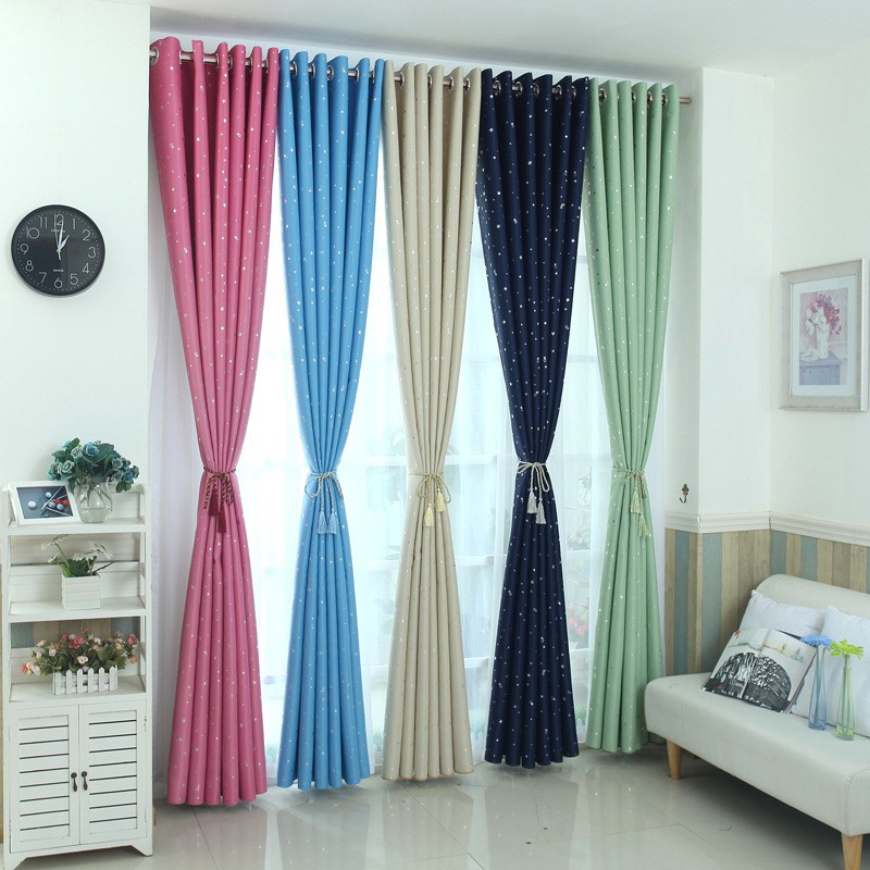 Korean KD505/506 ผ้าม่านประตูหน้าต่างกั้นห้องรูปดาวสำหรับตกแต่ง 1 ผืน (130cm x 90cm / 250cm x 90cm) 