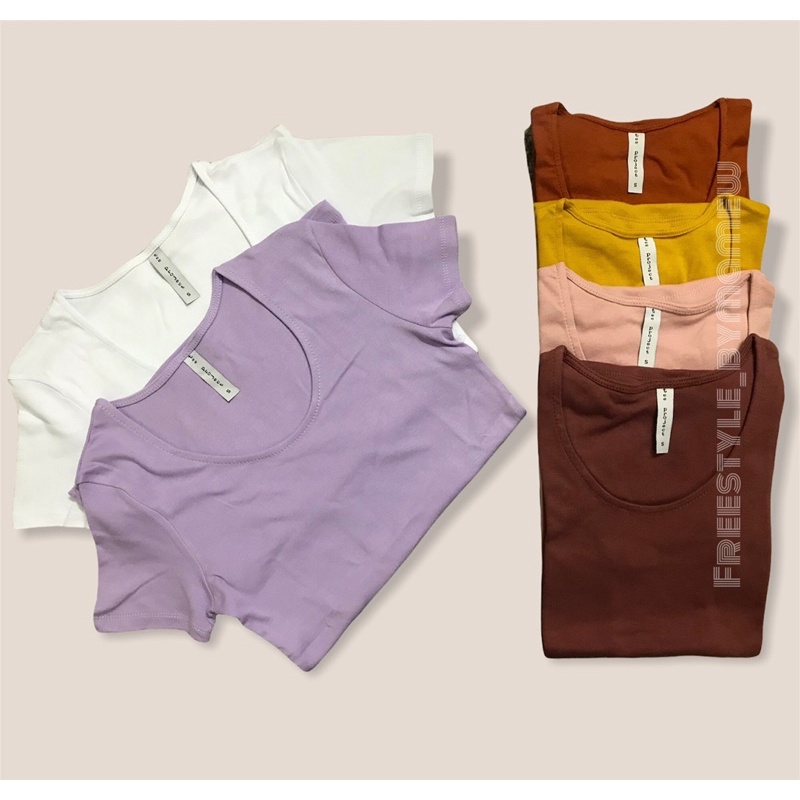 Sale เสื้อคอยู เสื้อยืดคอยู ใส่สวยมาก รับประกันเนื้อผ้าดีแน่นนอน พร้อมส่งค่ะ