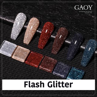 Gaoy รุ่น สีแฟลช (Flash Glitter Gel) สีสะท้อนแฟลช รหัส E422-431