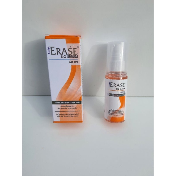 Erase Bio Serum 60 ml. เซรั่มบำรุผิว ผิวแตกลาย สีผิวไม่สม่ำเสมอ ผิวแห้งขาดความชุ่มชื้น ริ้วริย แผลเป