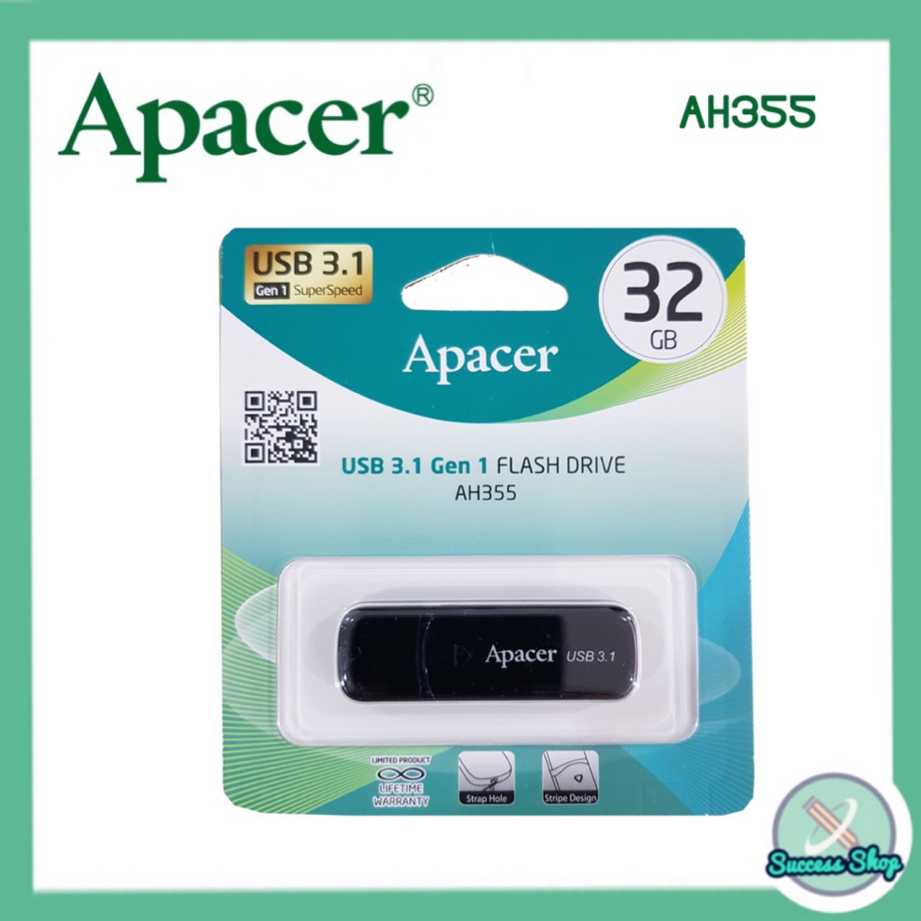 Apacer AH355 Flash Drive 32GB. USB3.1