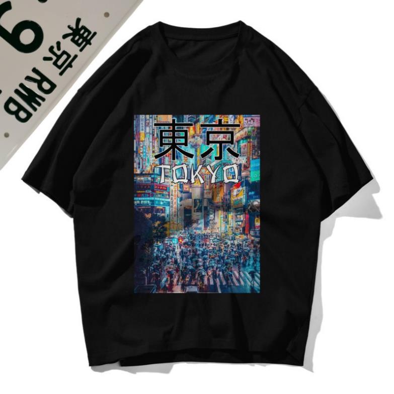 50% TOKYO JAPAN CITY CULTURE SAKURA เสื้อยืด unisex พร้อมคุณภาพ