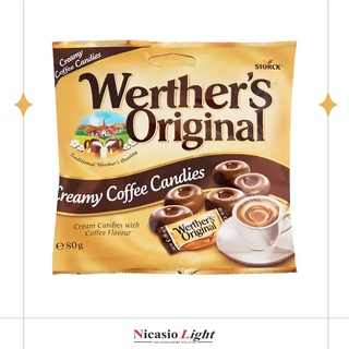 ลูกอมกาแฟ เวเธอร์ลูกอมรสครีมกาแฟ Werthers Original 80 กรัม