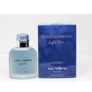 D&amp;G Light Blue Eau Intense pour Homme edp 100ml กล่องซีล(เช็คสต้อคก่อนทำรายการนะคะ)