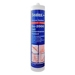 ลิโคนยาแนว SEALEX รุ่น Sx-2000 ขนาด 300 มล.ขาว,ใส,ดำ