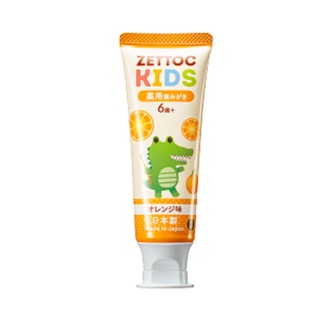 ZETTOC KIDS TOOTHPASTE ORANGE 70 G / ยาสีฟัน กลิ่นส้ม สำหรับเด็กอายุ 6 ปีขึ้นไป