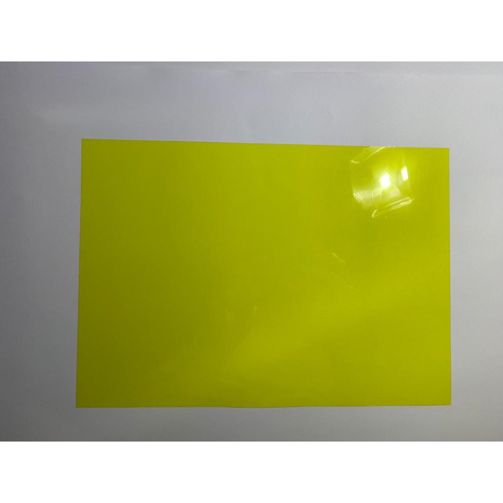 Colour rigid PVC A4 ฝาครอบเข้าเล่ม (สีเหลือง)