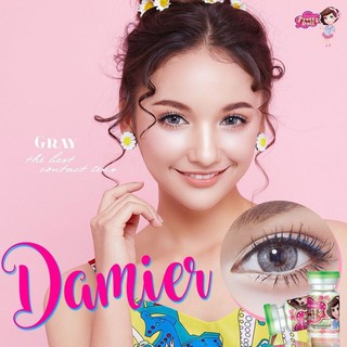 Damier Gray / Maladive Gray บิ๊กอาย ทรีโทน สีเทา 💋 Pitchy Lens ค่าอมน้ำ38% Contact Lens Bigeyes คอนแทคเลนส์ ค่าสายตา