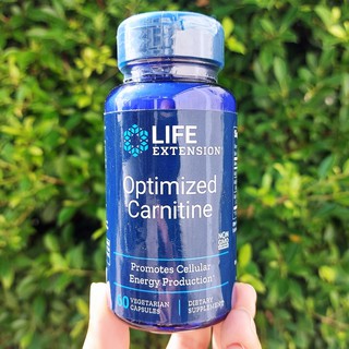 แอล-คาร์นิทีน Optimized Carnitine 60 Vegetarian Capsules (Life Extension®) เผาผลาญ-บล็อคไขมัน บำรุงสมอง และเซลล์ประสาท