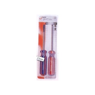 screwdriver 4" 2EA/SET JETECH SCREWDRIVER SET Hand tools Hardware hand tools ไขควง ไขควงชุด 2 ตัว/ชุด JE TECH LINE COLOR