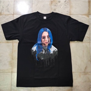 เสื้อยืดผ้าฝ้ายพิมพ์ลาย 4K4D   สั้น เสื้อ Billie Eilish เสื้อยืด billie eilish เสื้อสตรีท street oversize