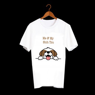 เสื้อยืดลายหมา ชิสุ Me &amp; My shih tzu MMD43