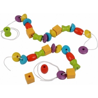 PlanToys ของเล่นไม้ แปลนทอยส์ ลูกปัด ร้อยเชือก ของเล่นเสริมทักษะ เสริมพัฒนาการ LACING BEADS (3y+)